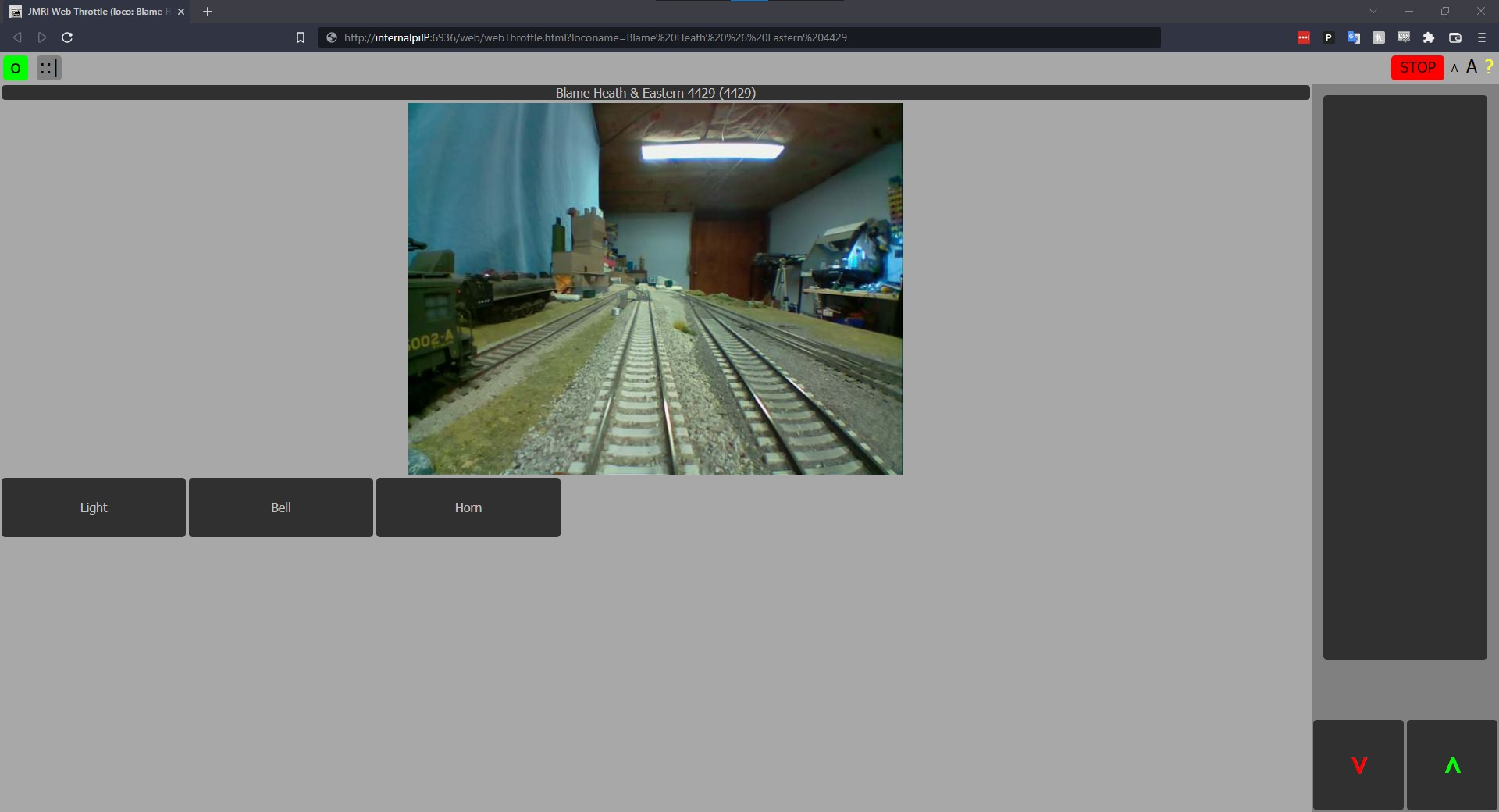 Camera Throttle in use